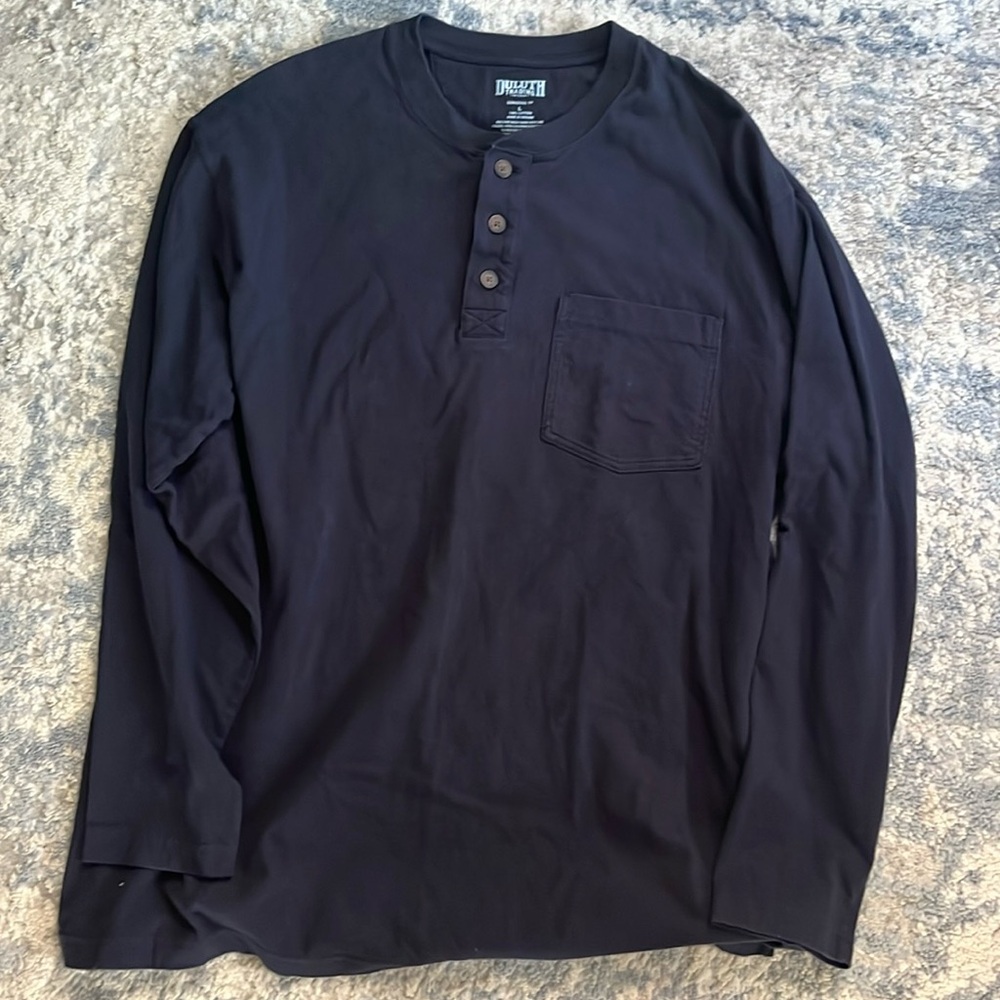 Duluth Trading Co. Navy Blue Men’s T Shirt